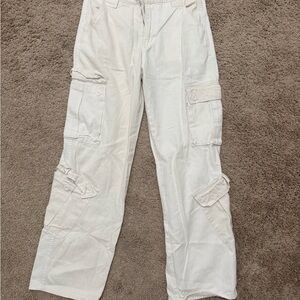 White Cargo Pants